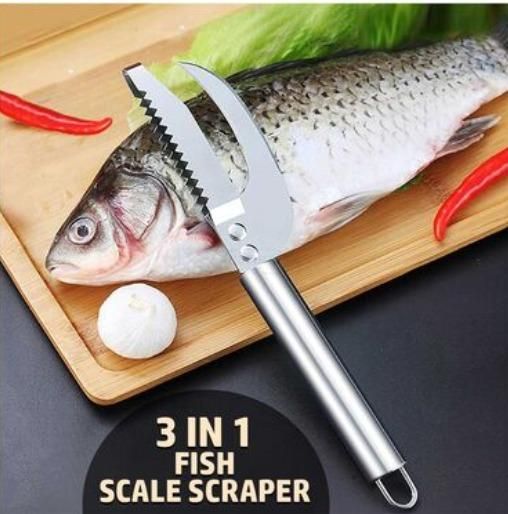 Fish Scale Scraper — 3-in-1