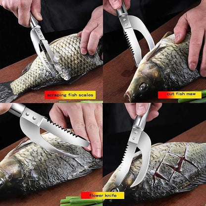 Fish Scale Scraper — 3-in-1